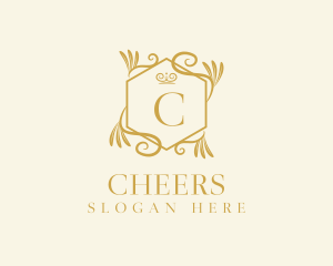 Golden Ornate Decor Logo