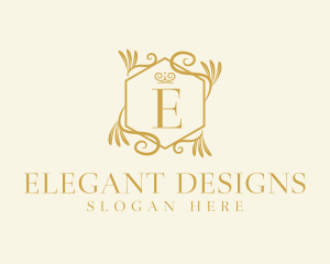 Ornate - Golden Ornate Decor logo design