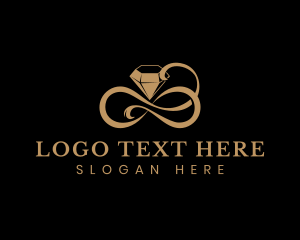 Engagement - Premium Infinity Diamond logo design