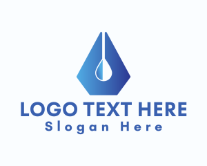 Fountain Pen Droplet Logo