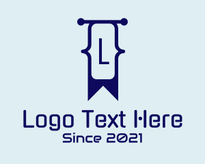 Coding - Code Bracket Bookmark logo design