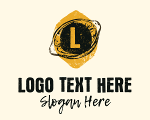 Grunge - Grunge Lemonade Stall Letter logo design