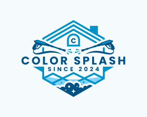 Pressure Washing Disinfection logo design