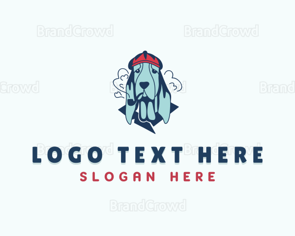 Smoking Pipe Dog Logo