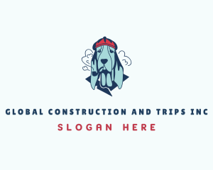Veterinary - Smoking Pipe Dog logo design
