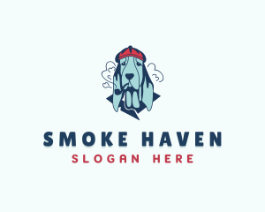 Smoking Pipe Dog logo design