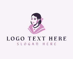 Filipiniana - Filipina Woman Beauty logo design