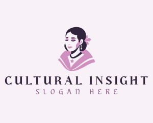 Filipina Woman Beauty logo design