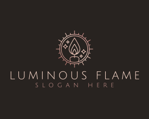 Torch - Candle Light Torch logo design