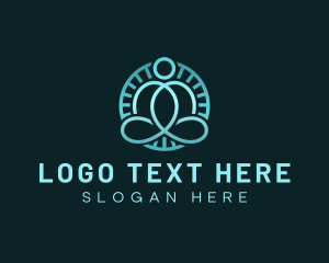 Buddhism - Yoga Guru Meditation logo design