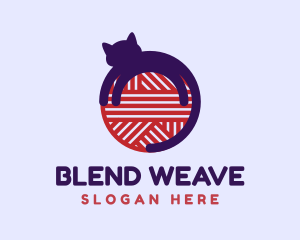 Interweave - Cat Weave Yarn logo design