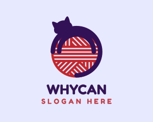 Crochet - Cat Weave Yarn logo design