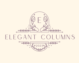 Elegant Flower Boutique logo design