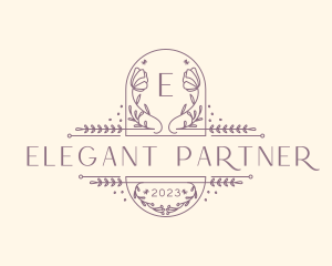 Elegant Flower Boutique logo design