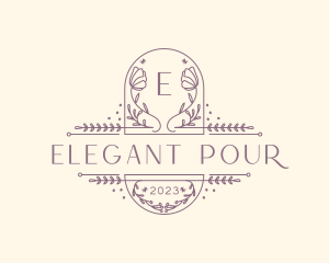 Elegant Flower Boutique logo design