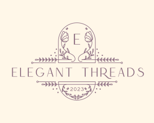 Elegant Flower Boutique logo design