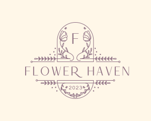 Elegant Flower Boutique logo design