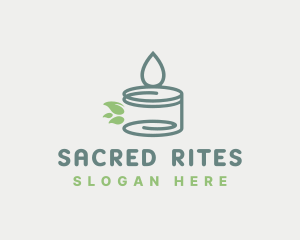 Ritual - Scented Candle Leaves logo design