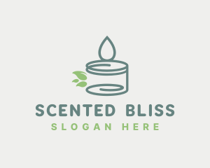 Fragrant - Scented Candle Leaves logo design