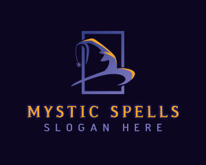 Witch - Spooky Witch Hat logo design