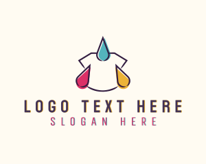 Printing - Ink Droplet Shirt Printing logo design