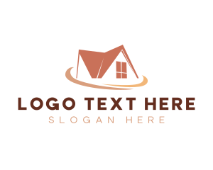 Home Lease - House Roof Realty logo design