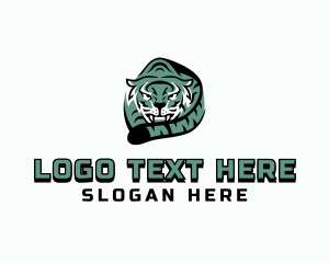 Tiger - Sneaking Tiger Avatar logo design