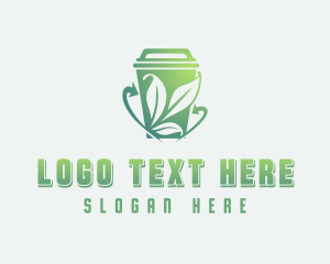 Recycling Bin - Sustainable Garbage Disposal logo design