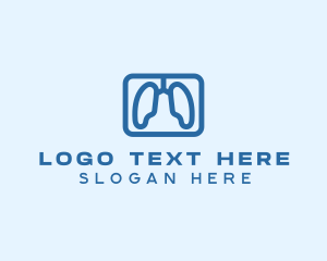 Body Organ - Respiratory Lung Oxygen logo design