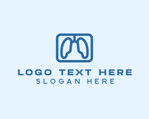 Pulmonology - Respiratory Lung Oxygen logo design