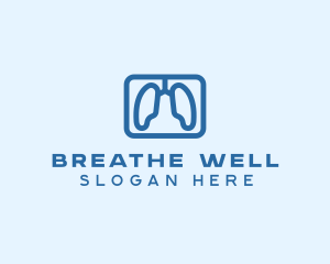 Asthma - Respiratory Lung Oxygen logo design