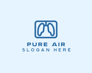 Oxygen - Respiratory Lung Oxygen logo design