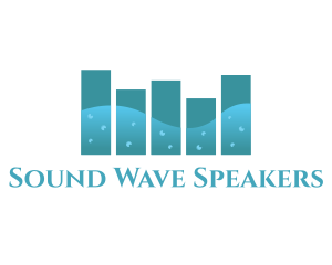 Water Music Equalizer logo design