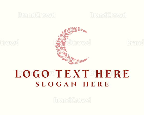 Floral Beauty Moon Logo