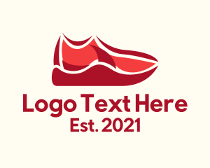 Shoes - Red Sneaker Footwear logo design