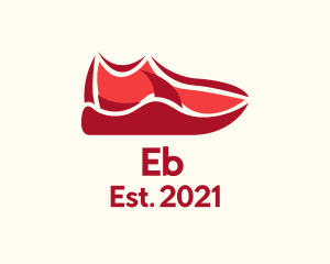 Basketball Shoe - Red Sneaker Footwear logo design