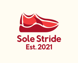 Footwear - Red Sneaker Footwear logo design