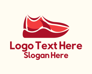 Red Sneaker Footwear Logo