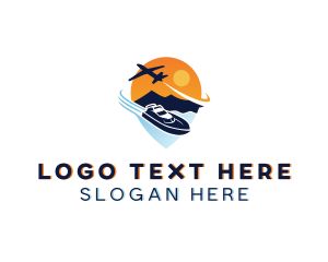 Travel - GPS Travel Yacht logo design