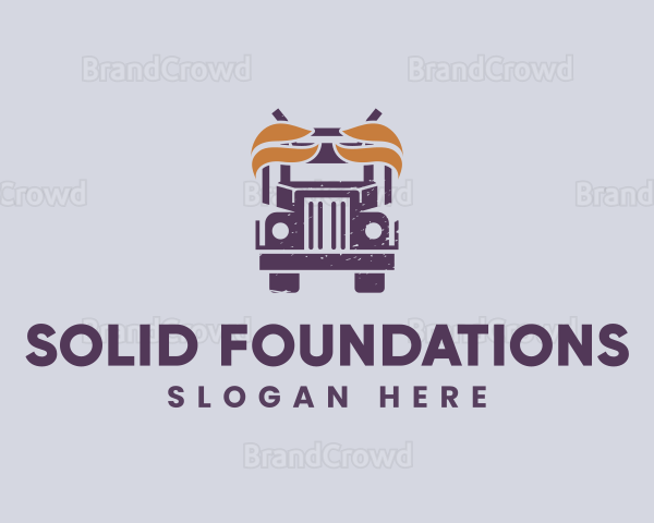 Truck Vehicle Delivery Logo