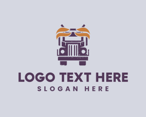 Trailer - Truck Vehicle Delivery logo design