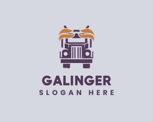 Freight - Truck Vehicle Delivery logo design