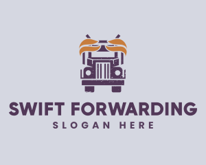 Truck Vehicle Delivery logo design