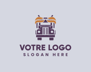 Delivery - Truck Vehicle Delivery logo design