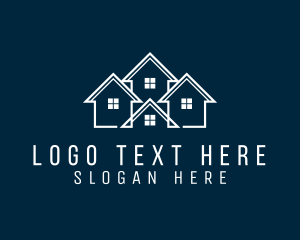 Loft - House Contractor Realty logo design