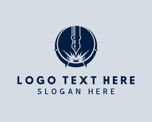 Laser - CNC Laser Fabrication logo design