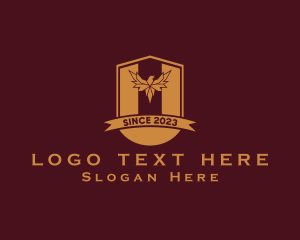 University - Eagle University Crest logo design