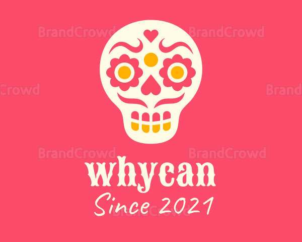 Decorative Mexican Skull Logo