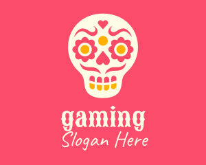 Decorative Mexican Skull Logo