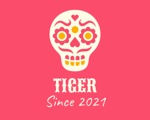 Festival - Decorative Mexican Skull logo design